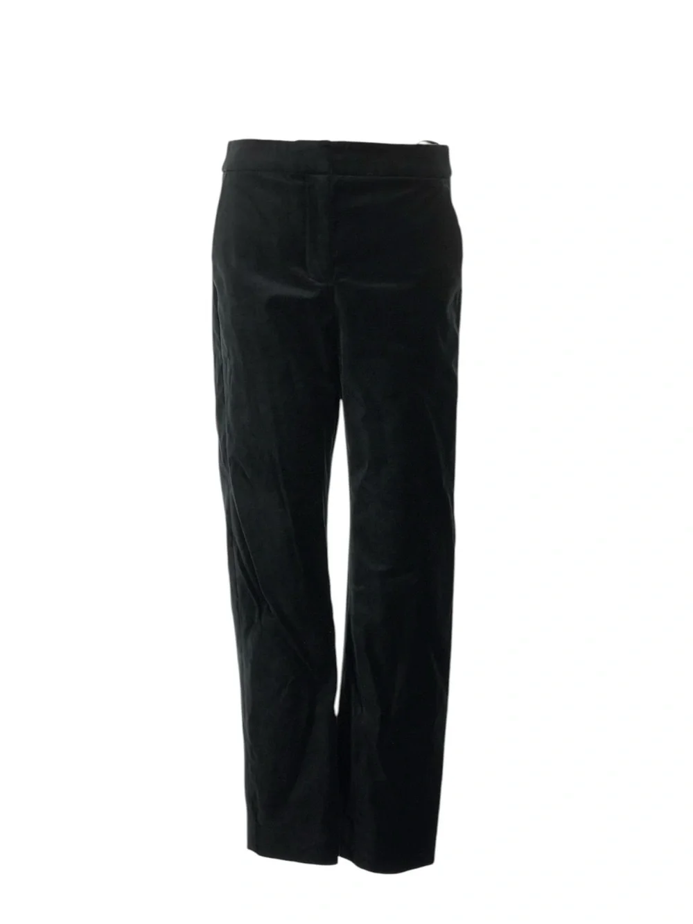 J. Crew Kate Straight Leg Pant in Stretch Velvet 4 Black Workwear Holiday